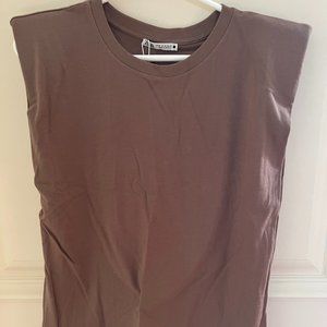 Zara Brown T Shirt